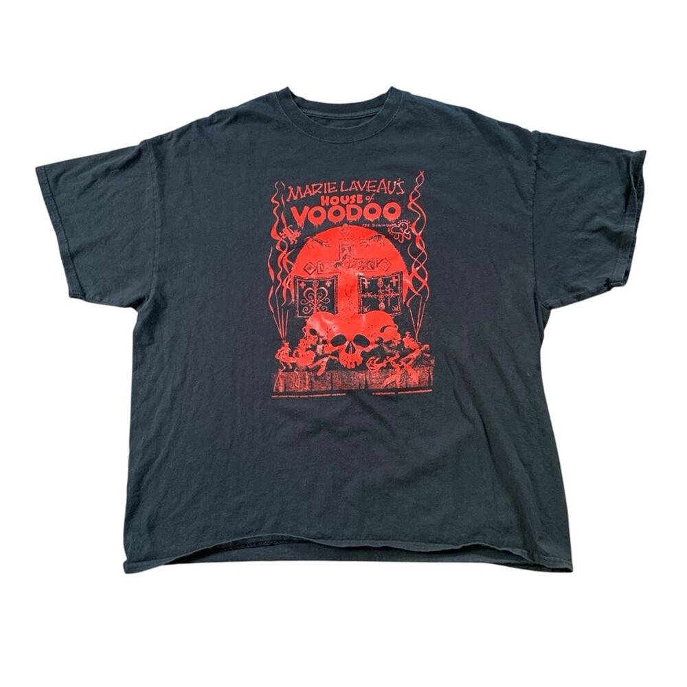 Marie Laveau’s House of Voodoo New Orleans T-Shirt Black Red XL